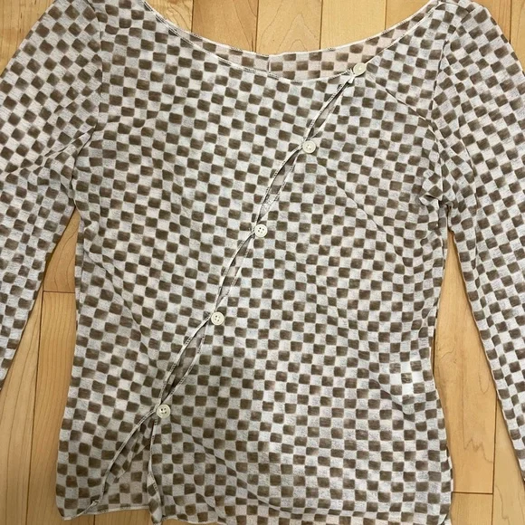 SourceUnknown Diagonal Button Up - Picture 3 of 3